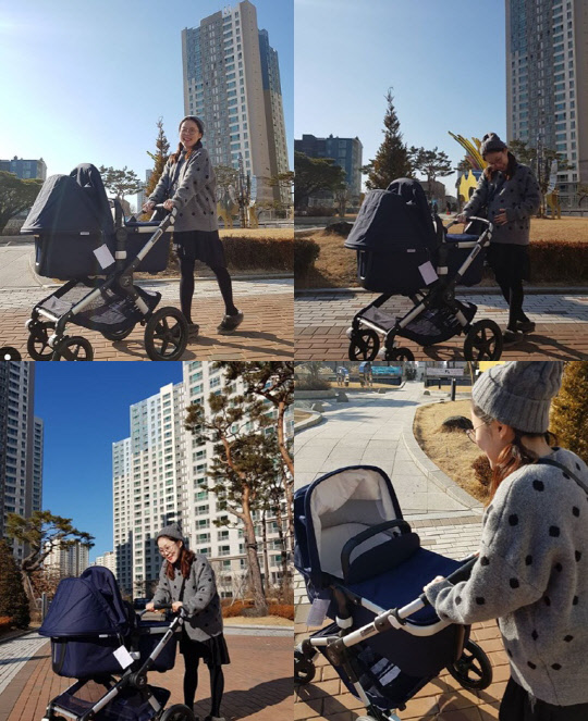 박슬기 유모차 (사진=박슬기 인스타그램 캡처)